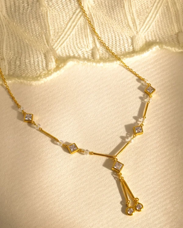 Modern Geometric Gold Necklace