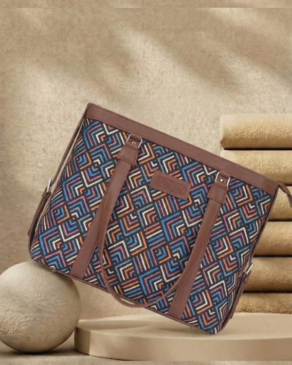 Maze Print Tote Bag