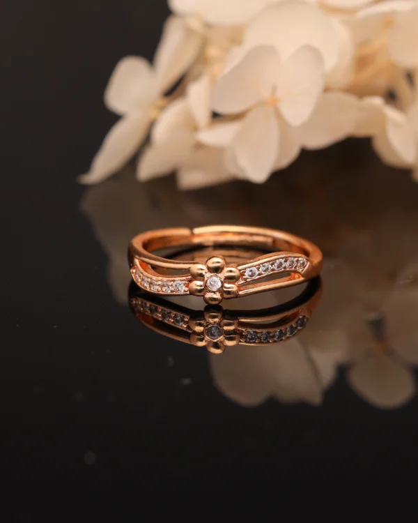 Rose Floral Spark Ring