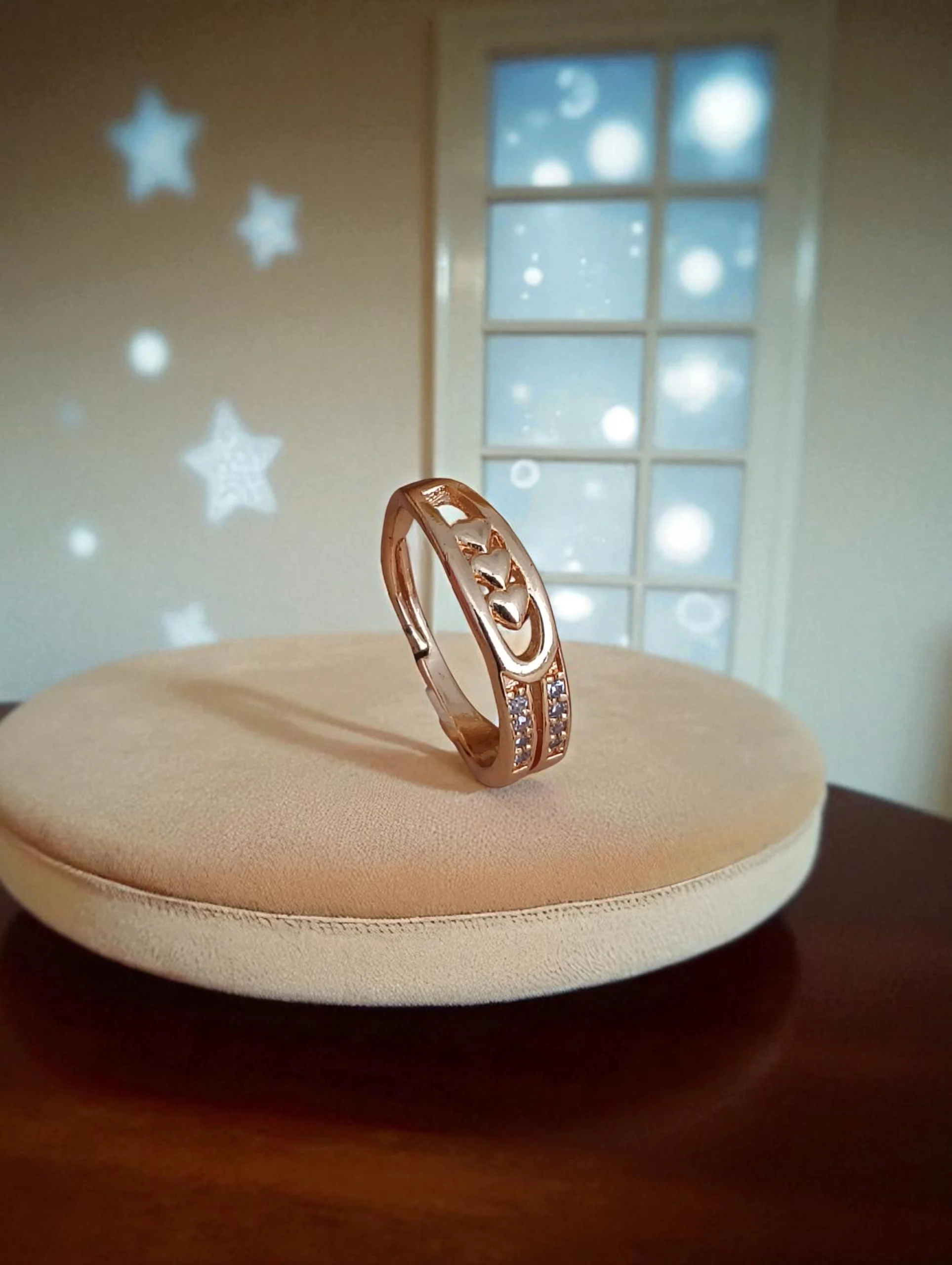 Rose Loop Spark Ring