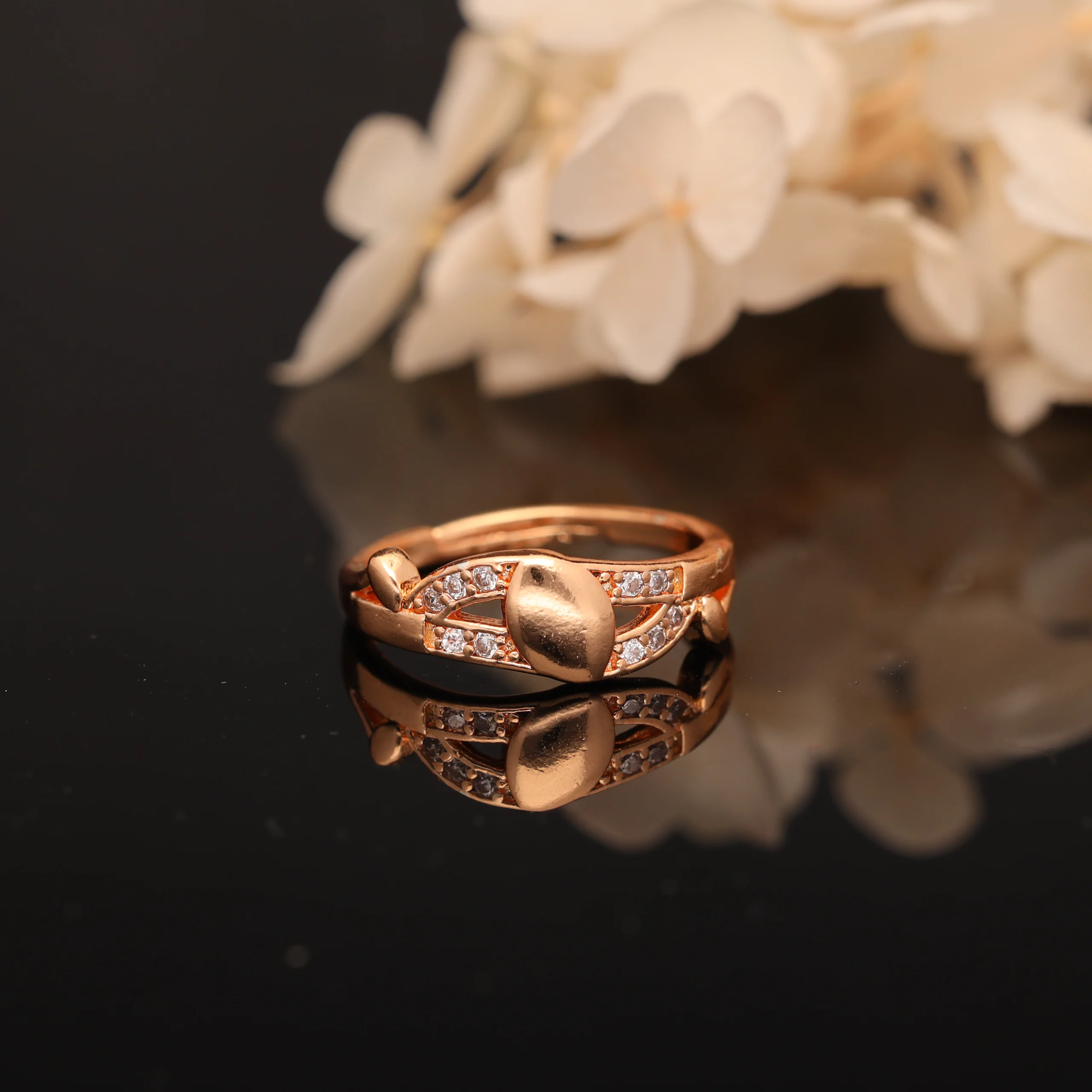 Rose Petal Spark Ring