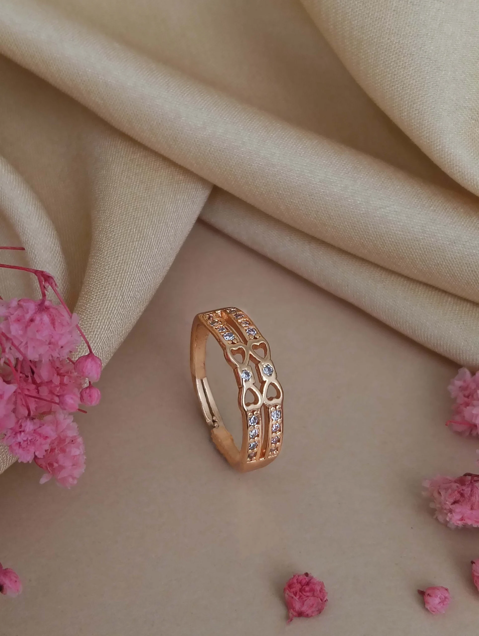Rose Leafline Spark Ring - Image 3