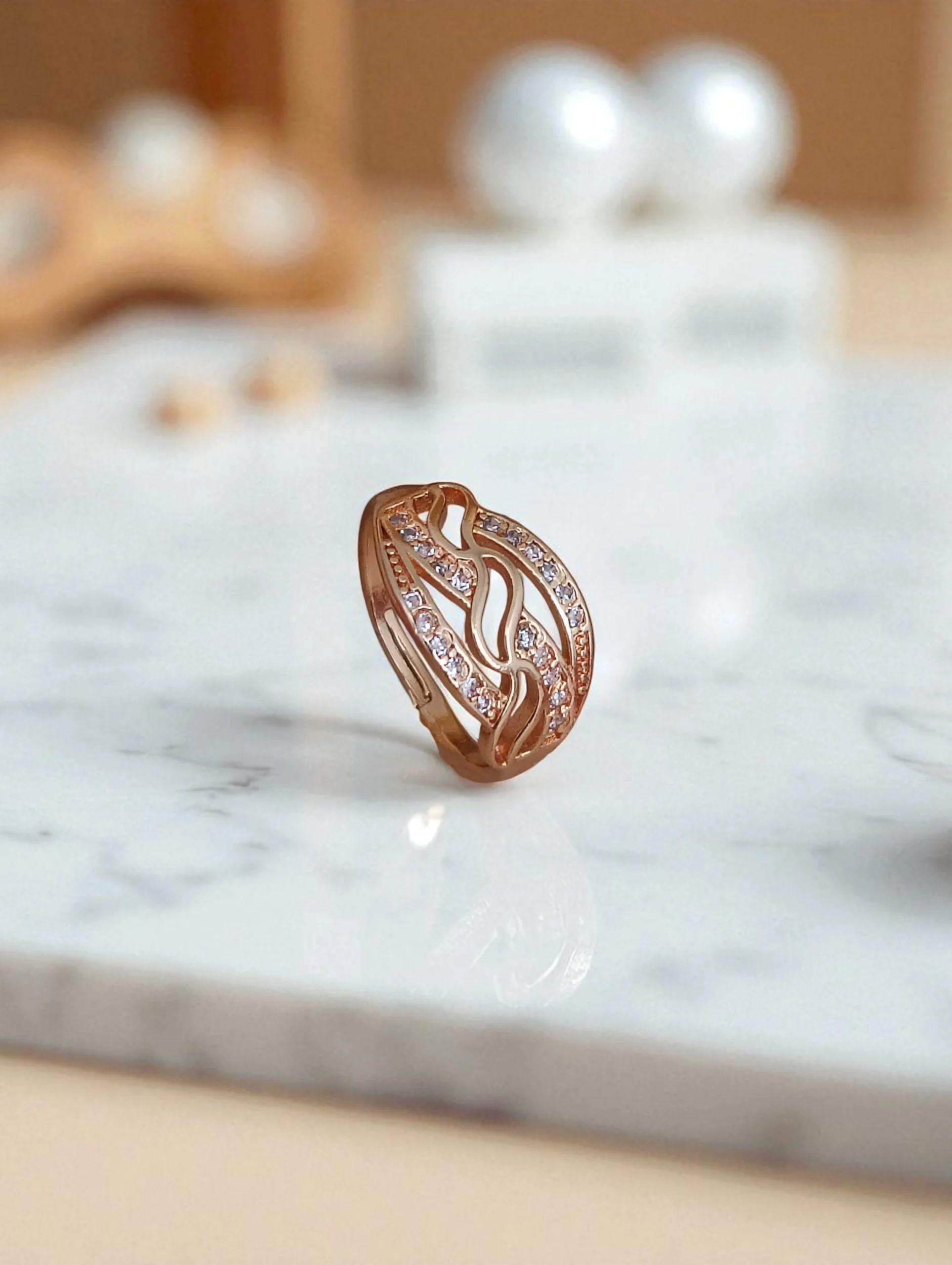 Rose Wave Spark Ring - Image 2