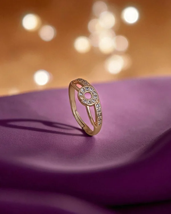 Rose Halo Twist Ring