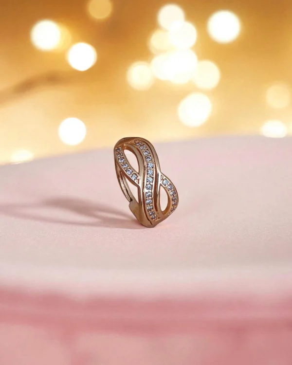 Rose Infinity Glow Ring