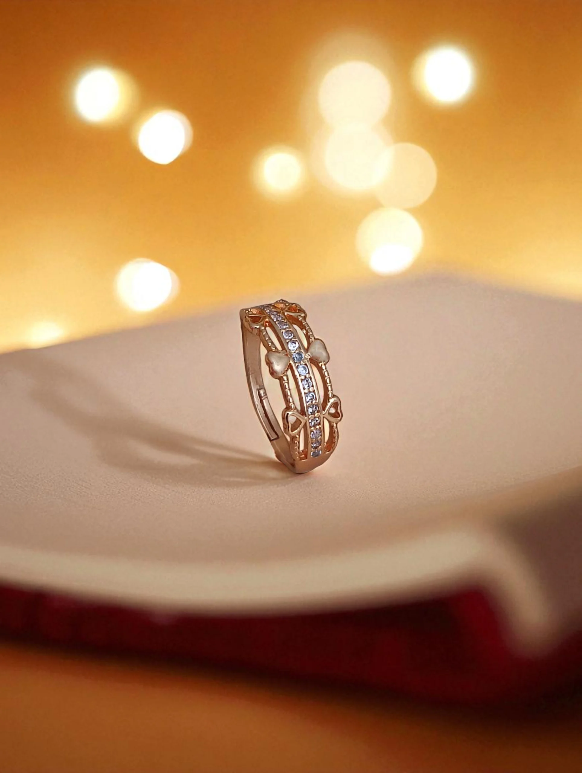 Rose Vine Glow Ring