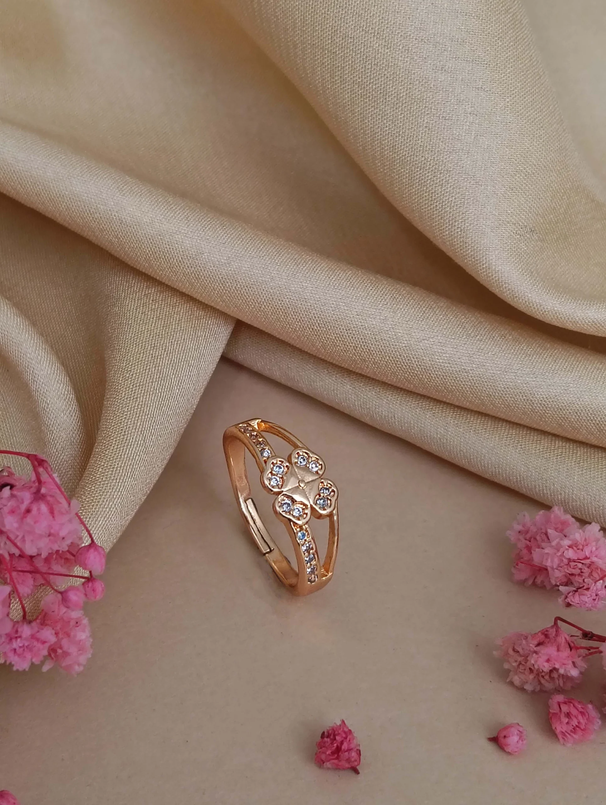 Rose Blossom Spark Ring