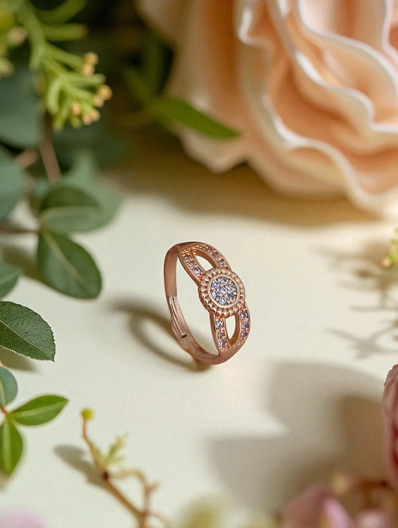 Rose Celestial Halo Ring