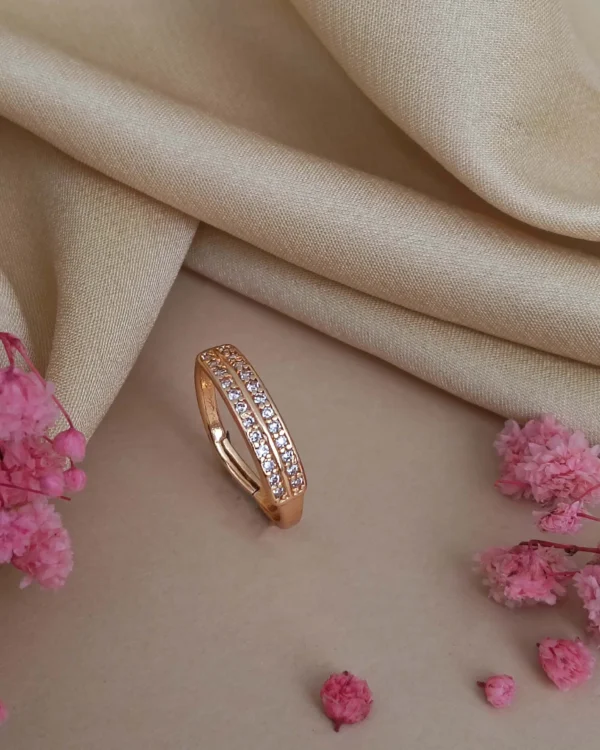 Rose Triple Spark Ring