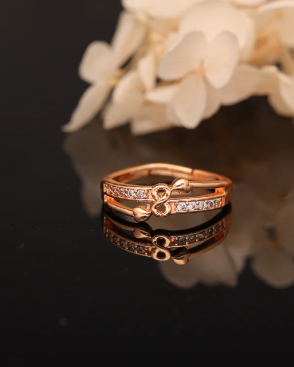 Rose Infinity Spark Ring