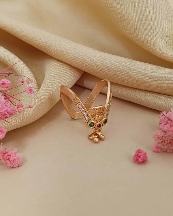 Royal Peacock Charm Ring