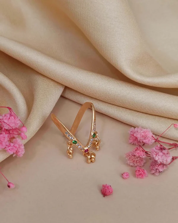 Multicolor Charm Drop Ring