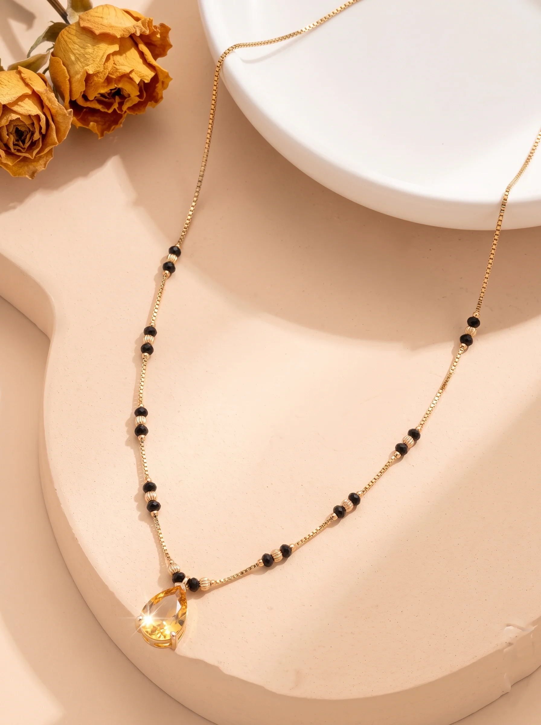Stylish Daily Wear Gold-Tone Mangalsutra Necklace - Image 5