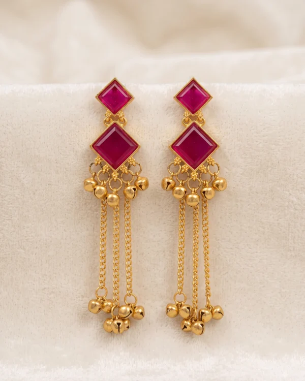 Ruby Cascade Earrings