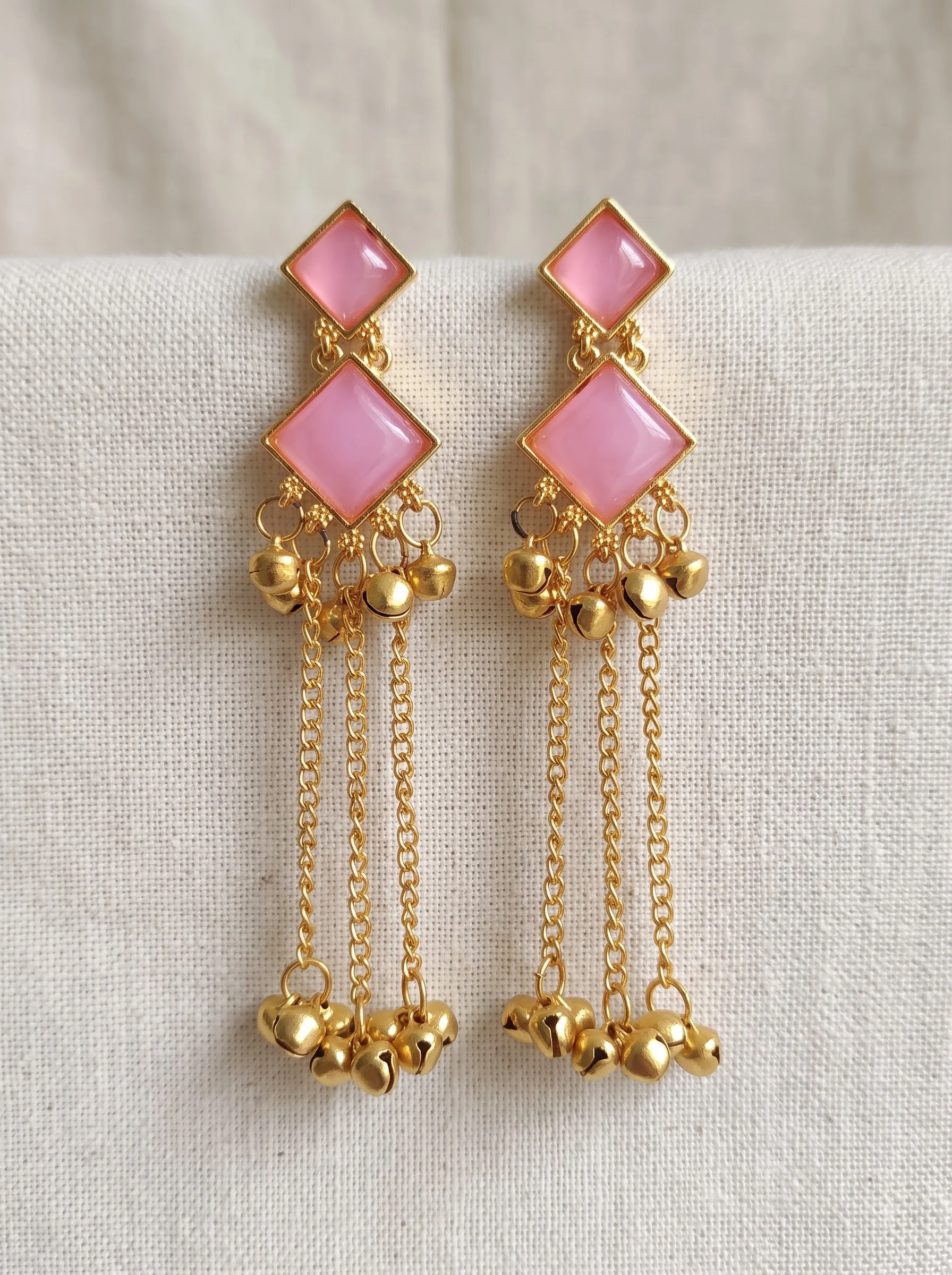 Blush Cascade Earrings - Image 4