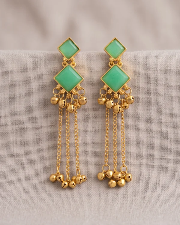 Mint Cascade Earrings