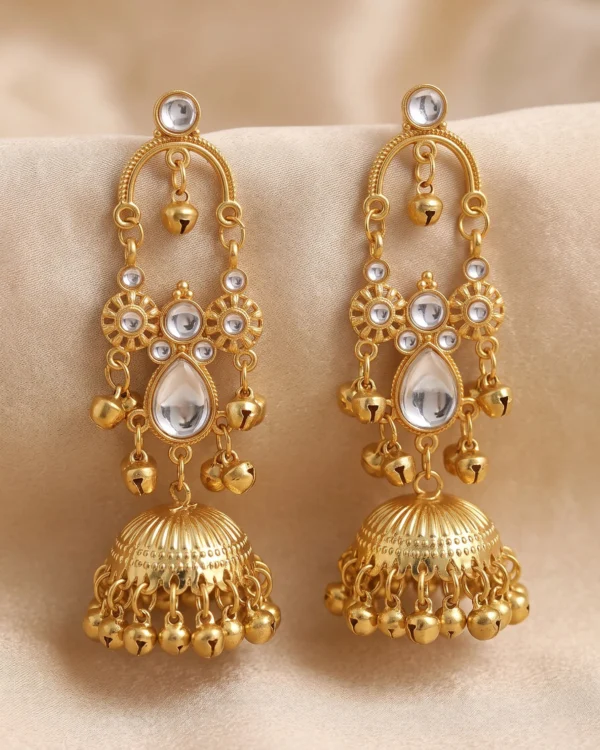 Kundan Glow Jhumka