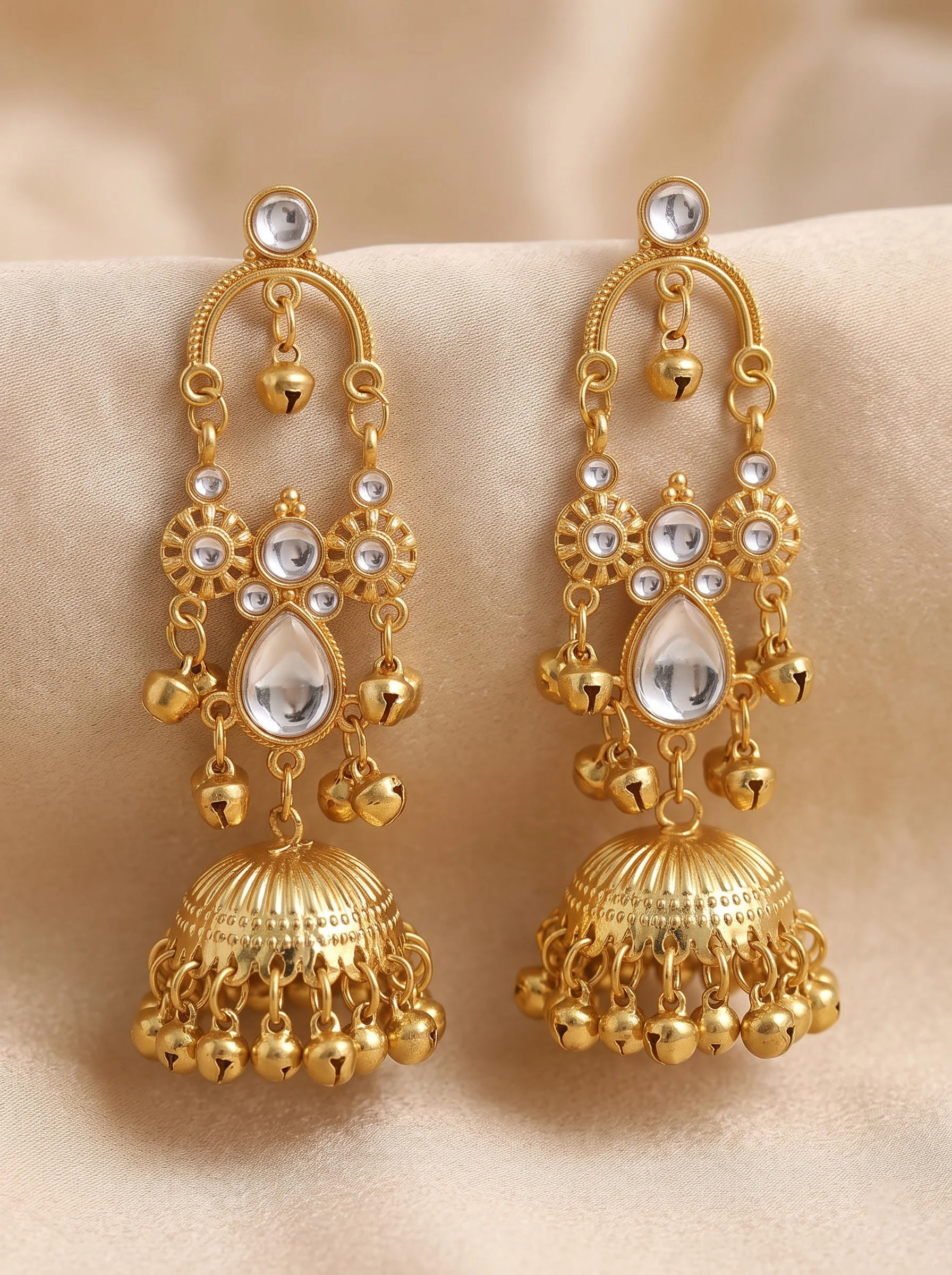 Kundan Glow Jhumka