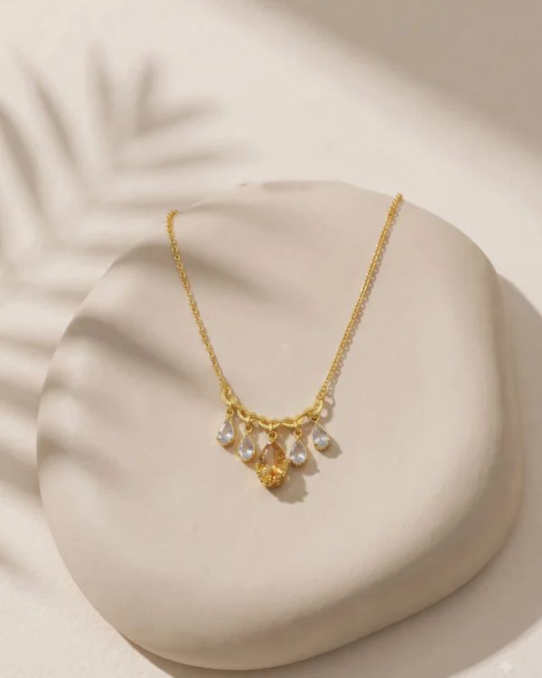 Gold Finish Chain Pendant