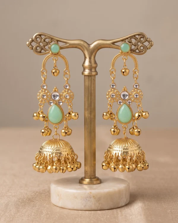 Mint Aura Jhumka