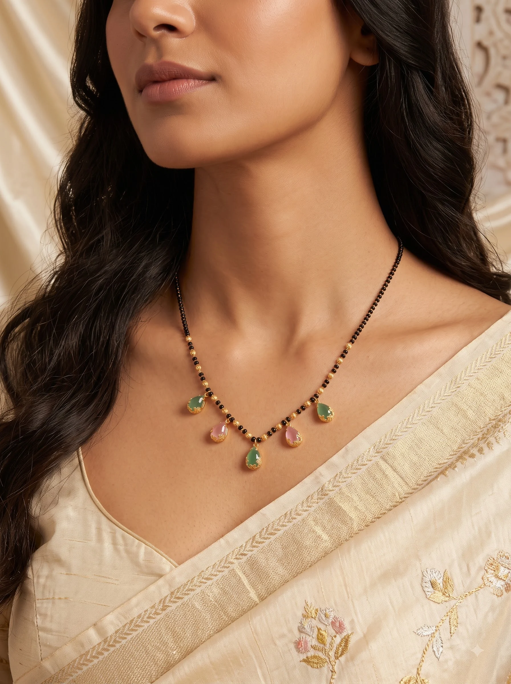 Multicolor Drop Mangalsutra - Image 6