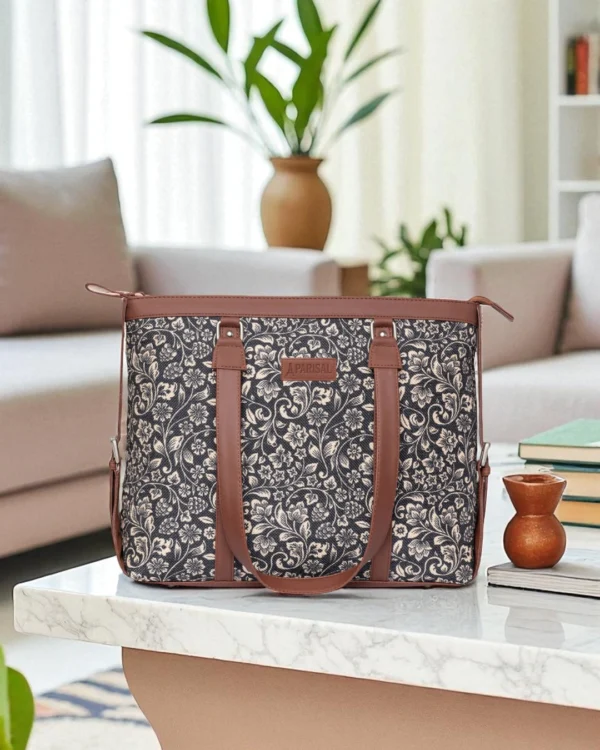 Floral Print Everyday Tote Bag