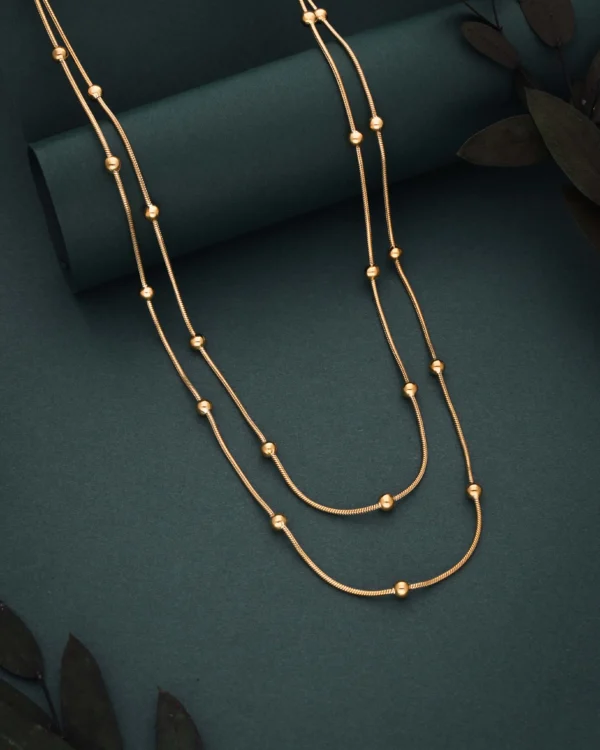Minimalist Double Layer Chain Necklace