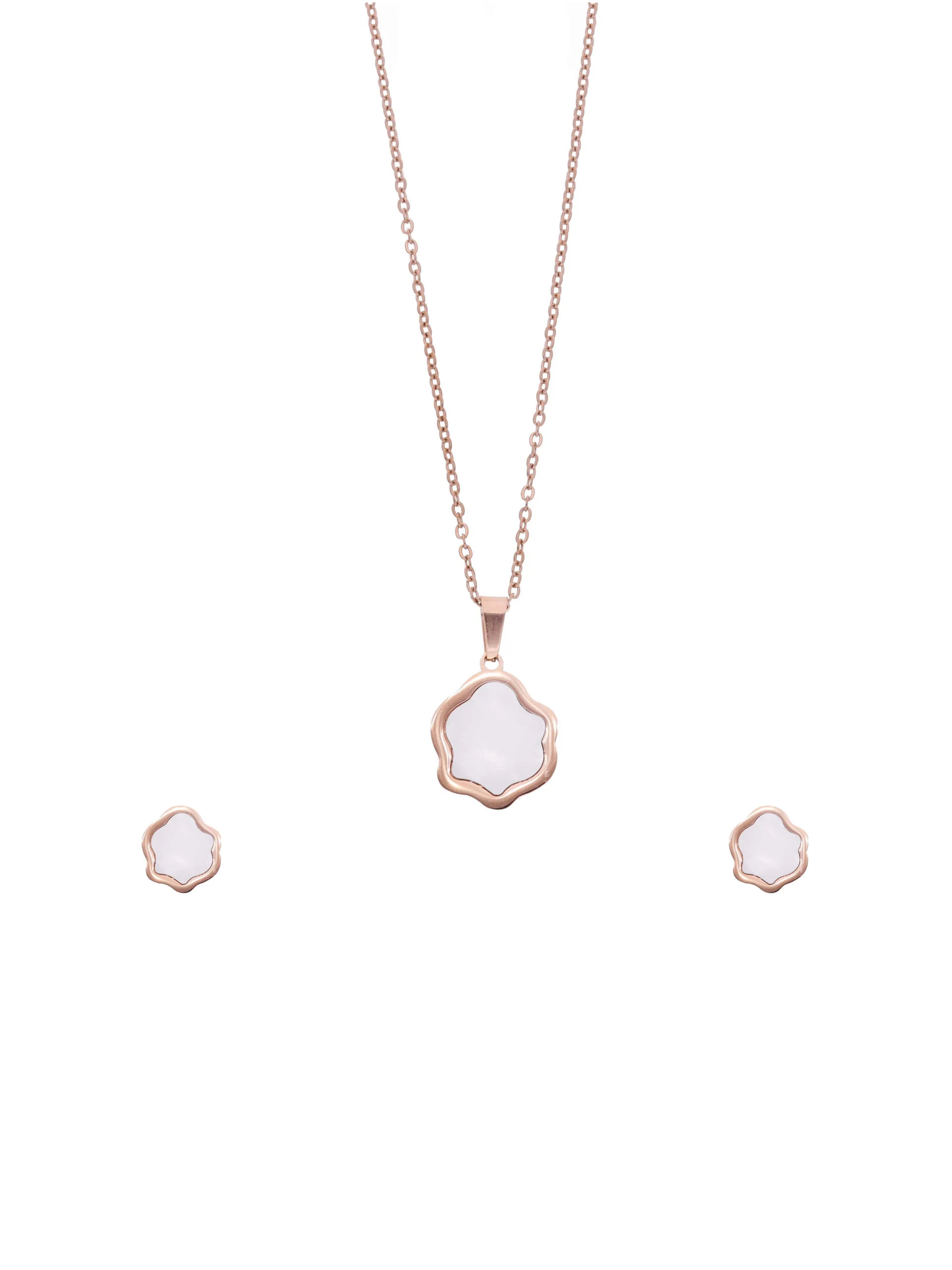 Elegant Chain Pendant with Earrings - Image 5