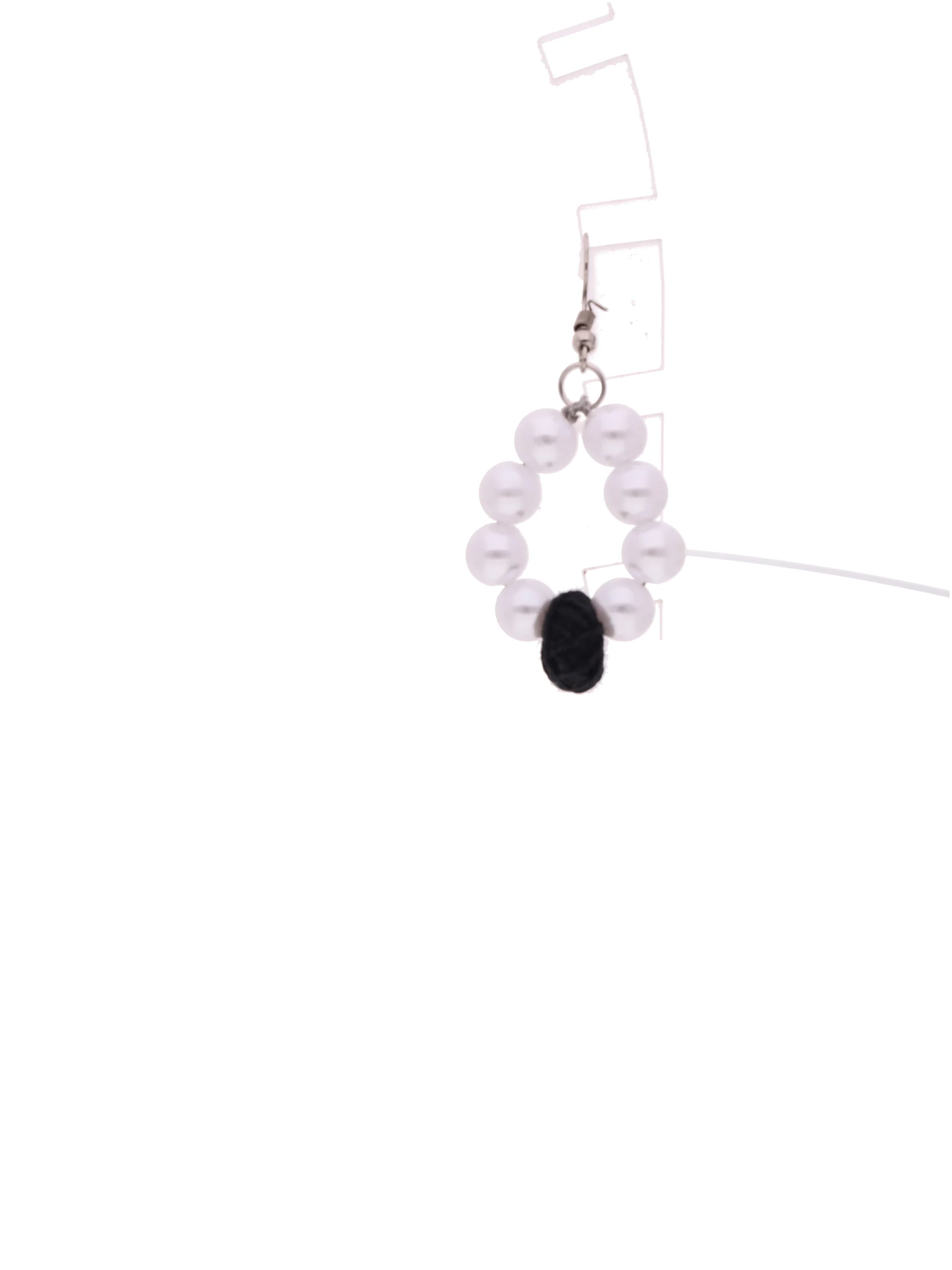 Handmade Pearl Drop Earrings - Image 2