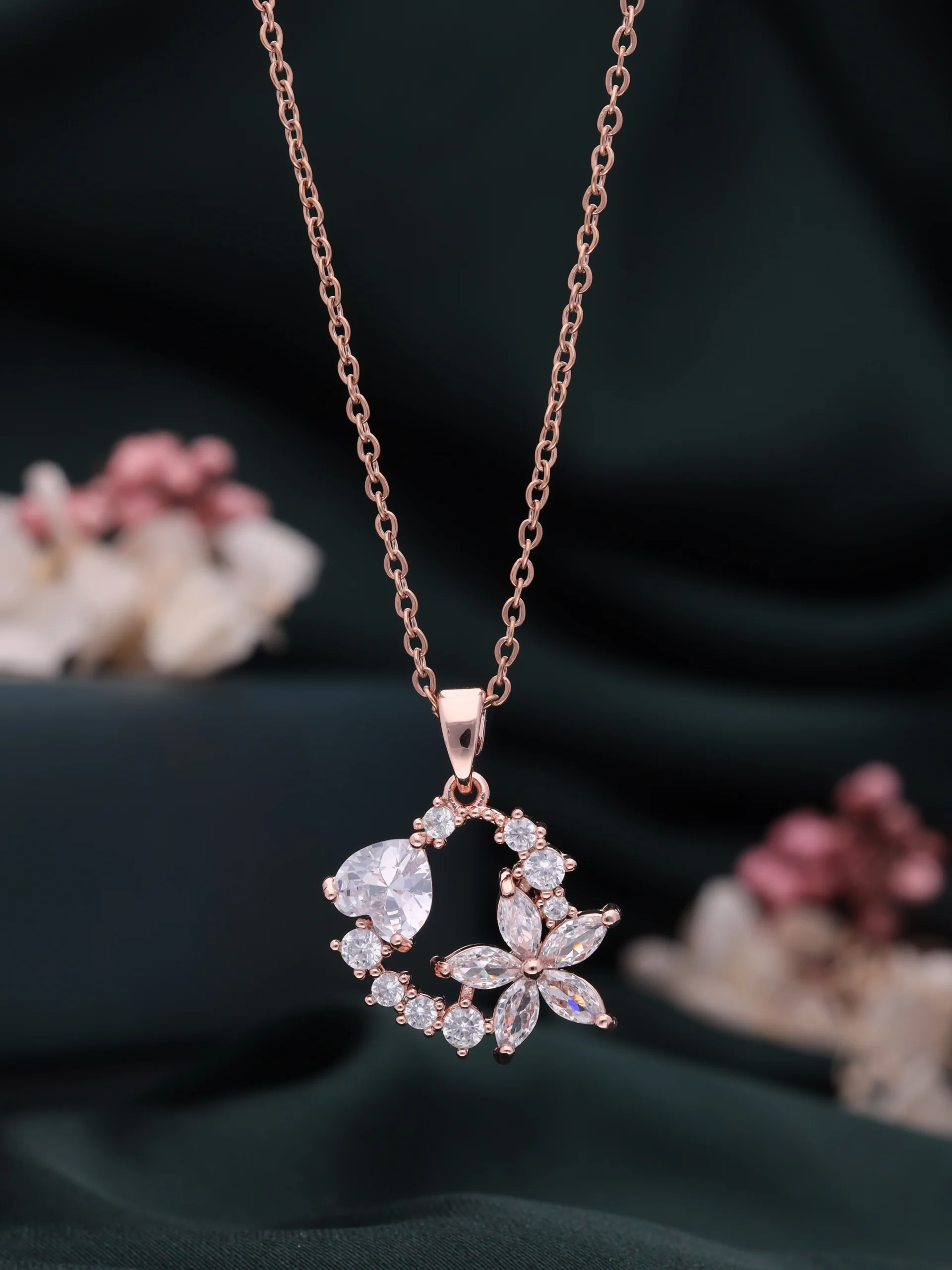 Rose Gold Modern Pendant - Image 2