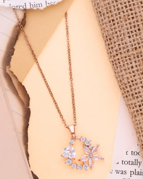 Rose Gold Modern Pendant