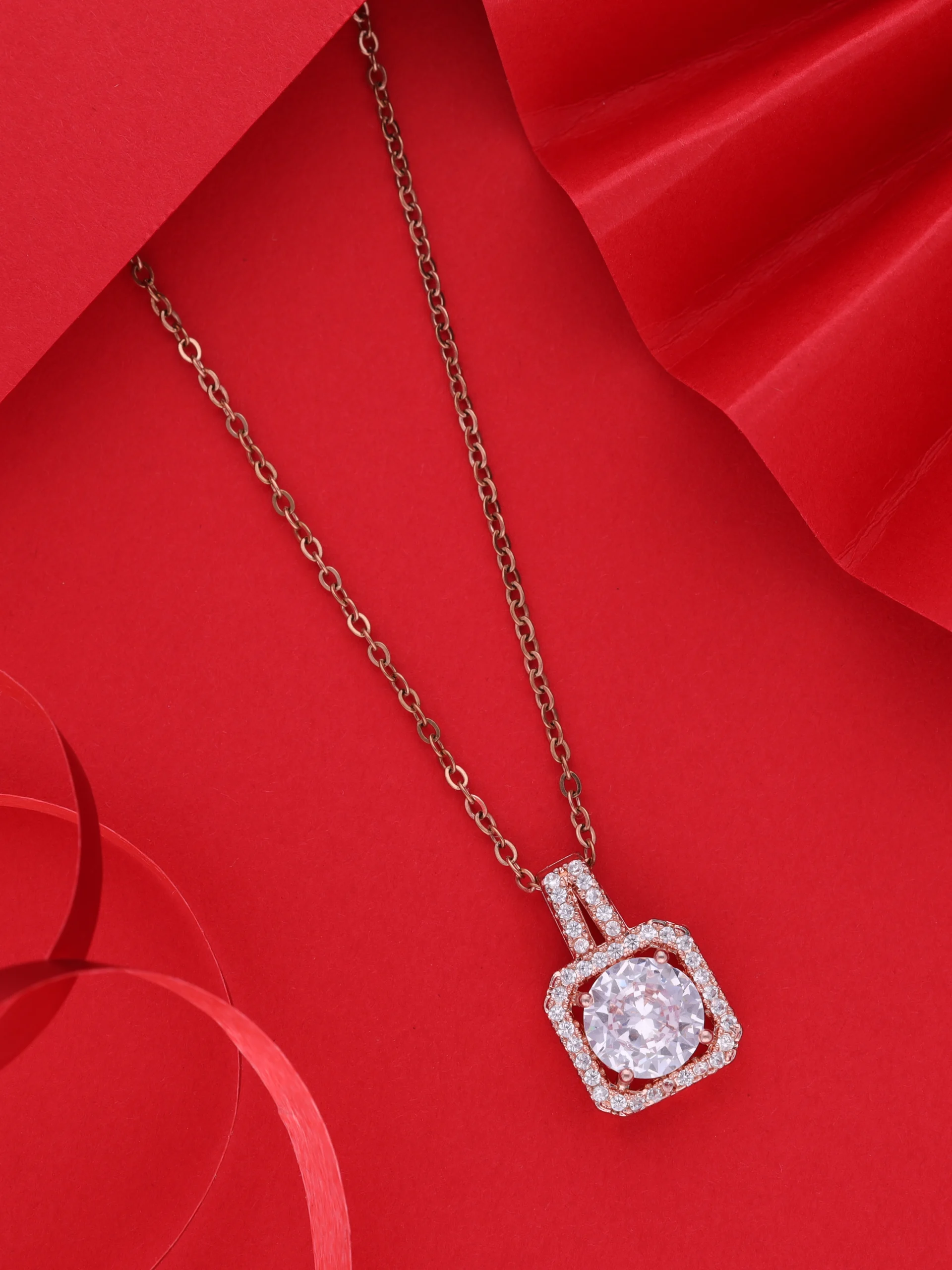 Rose Gold Delicate Pendant - Image 2