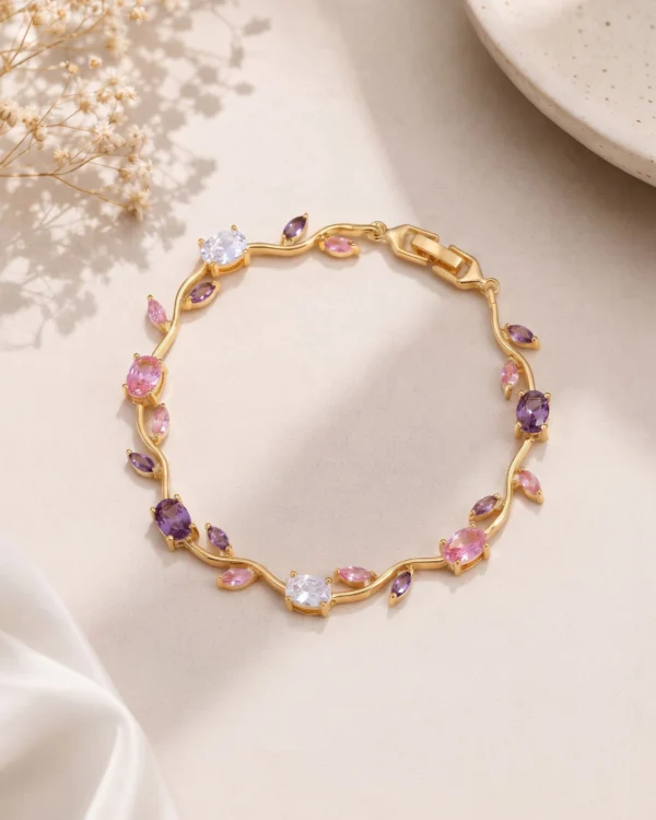 Pastel Blossom Vine Bracelet