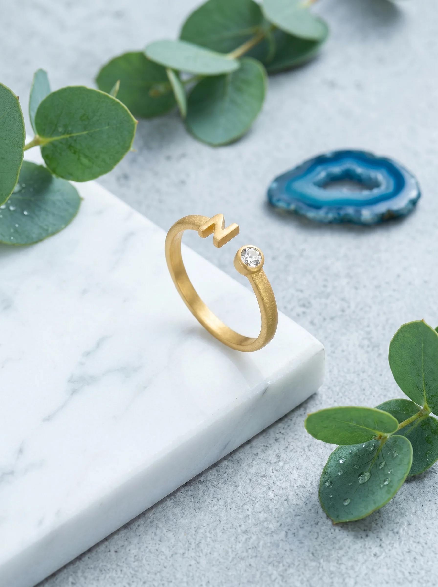 Golden Initial N Ring - Image 4