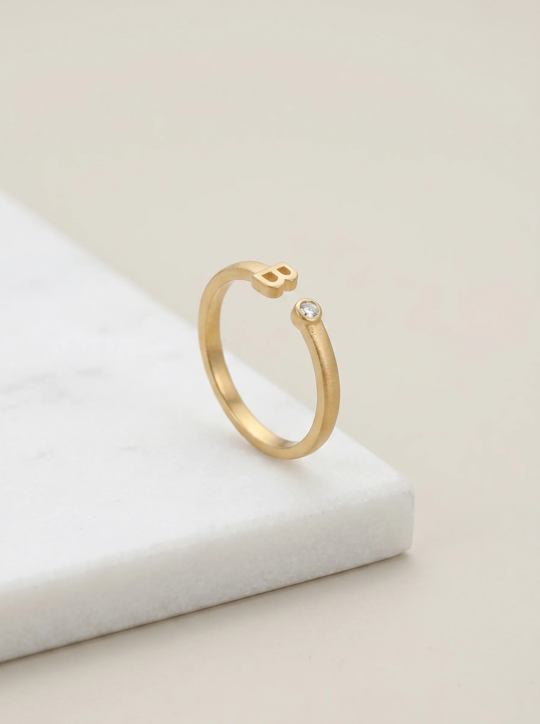 Golden Initial B Ring - Image 4