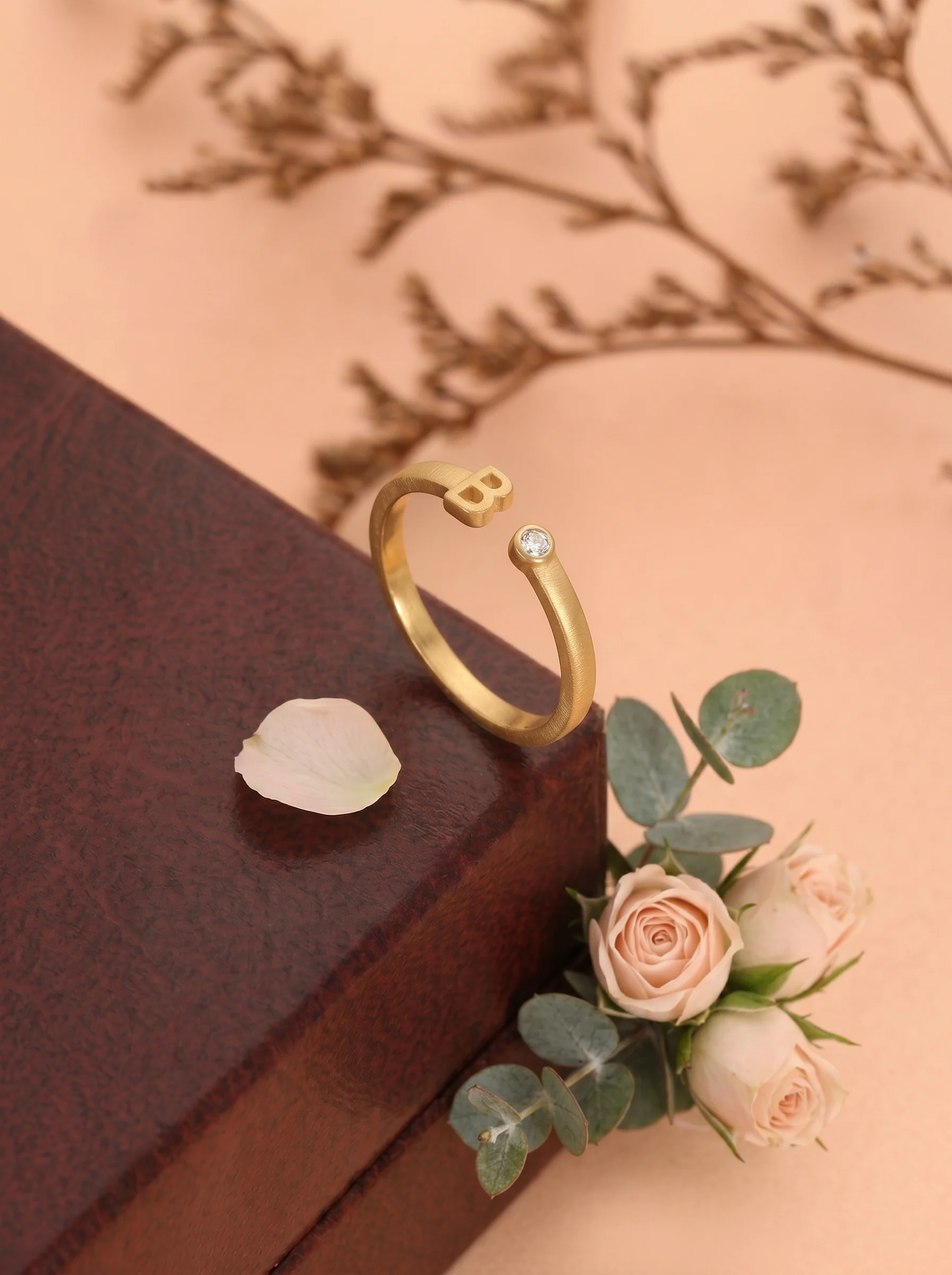 Golden Initial B Ring - Image 3