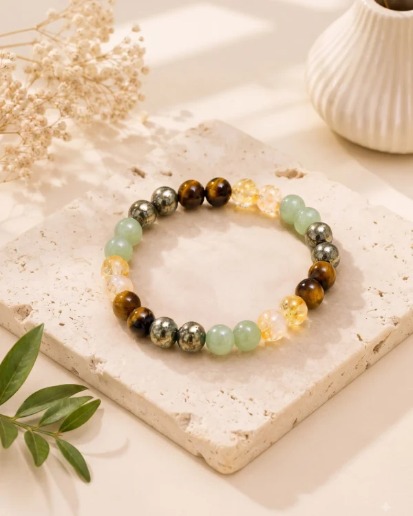 Positive Energy Natural Gemstone Beaded Bracelet