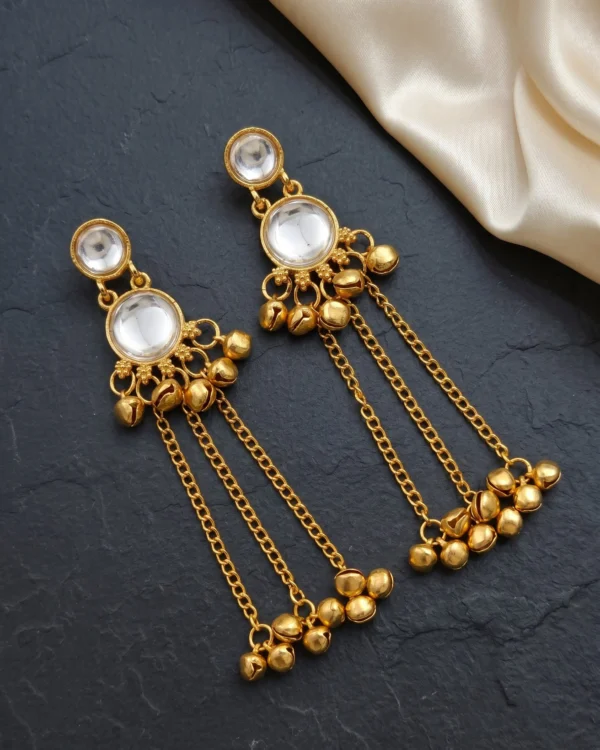 Kundan Tassel Earrings