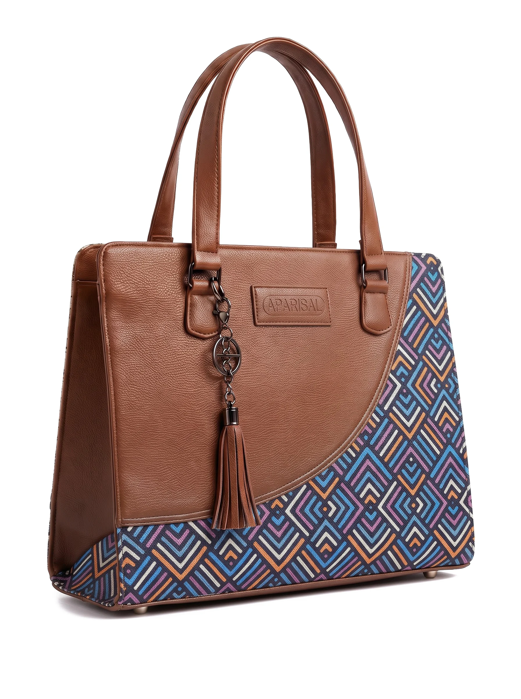 Colorful Chevron Striped Tote Bag - Image 7