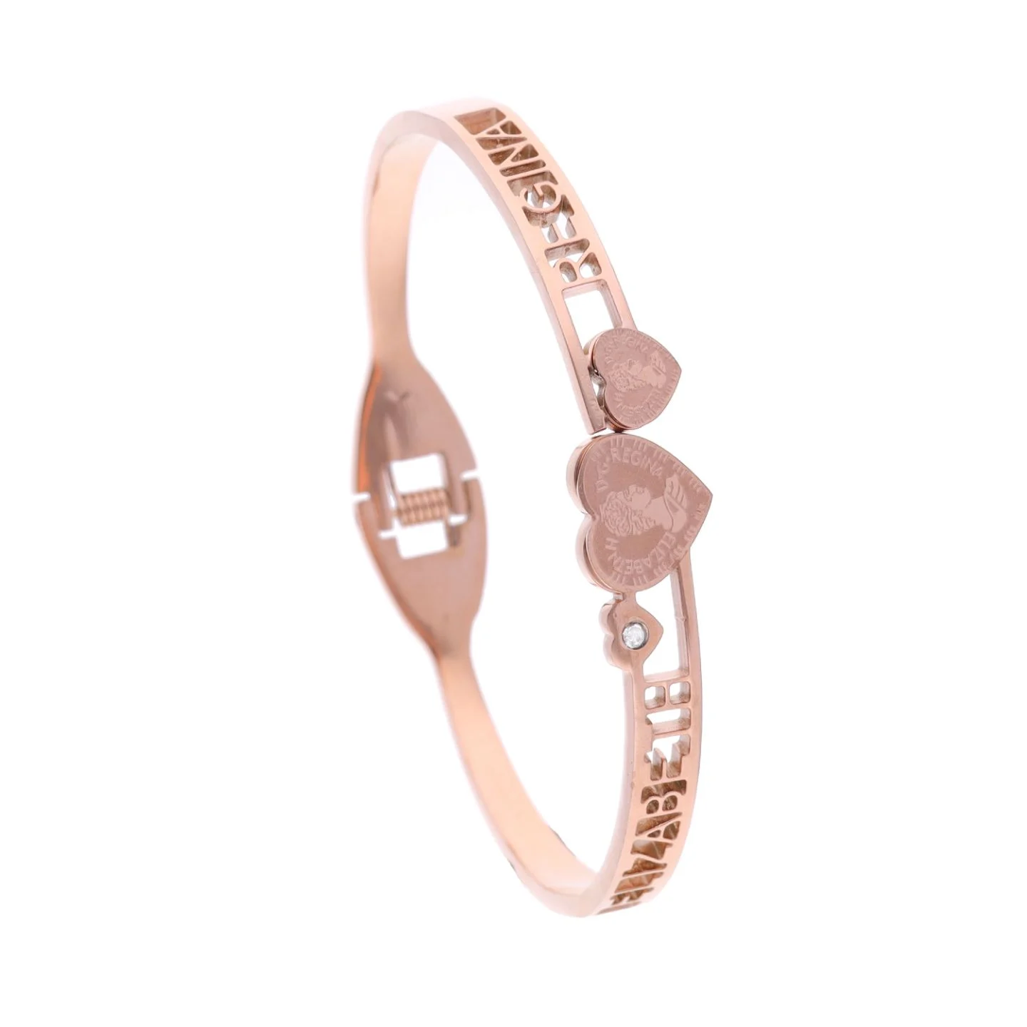 Heart Charm Gold Bracelet - Image 6