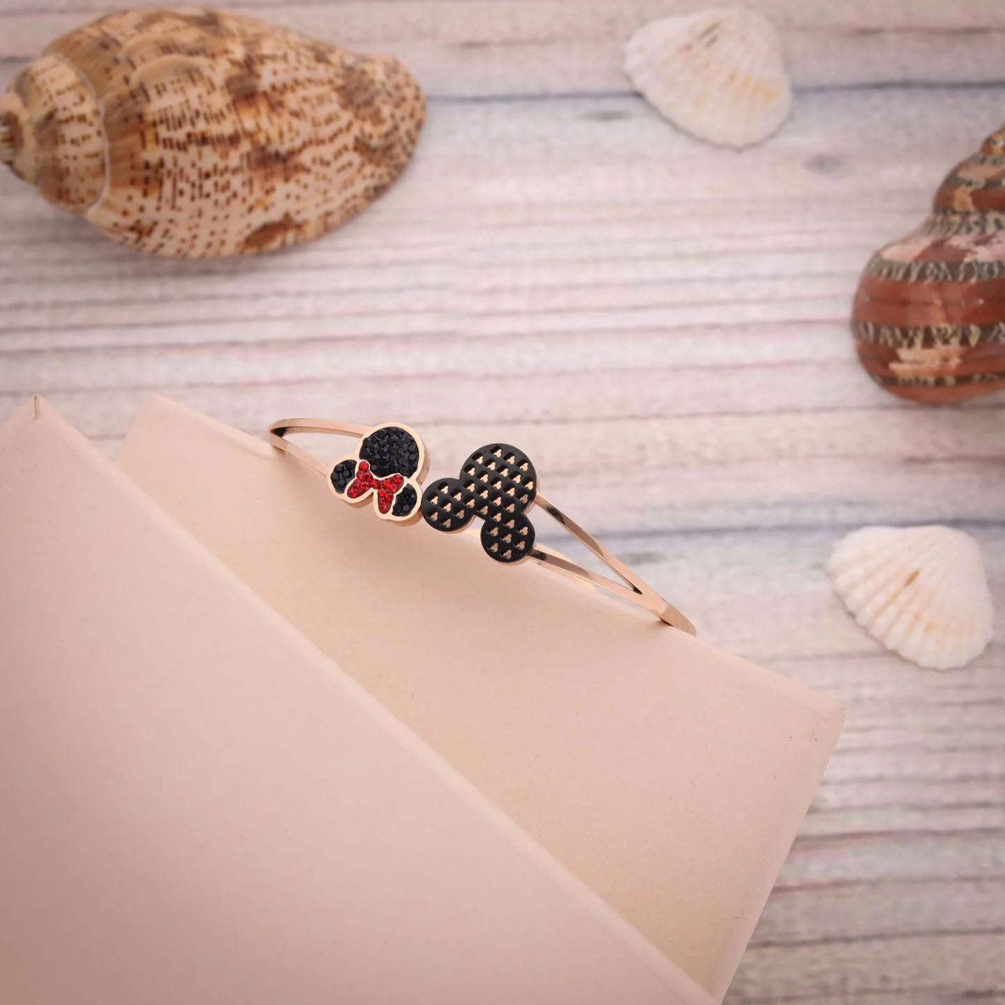 Mickey Heart Gold Bracelet - Image 3