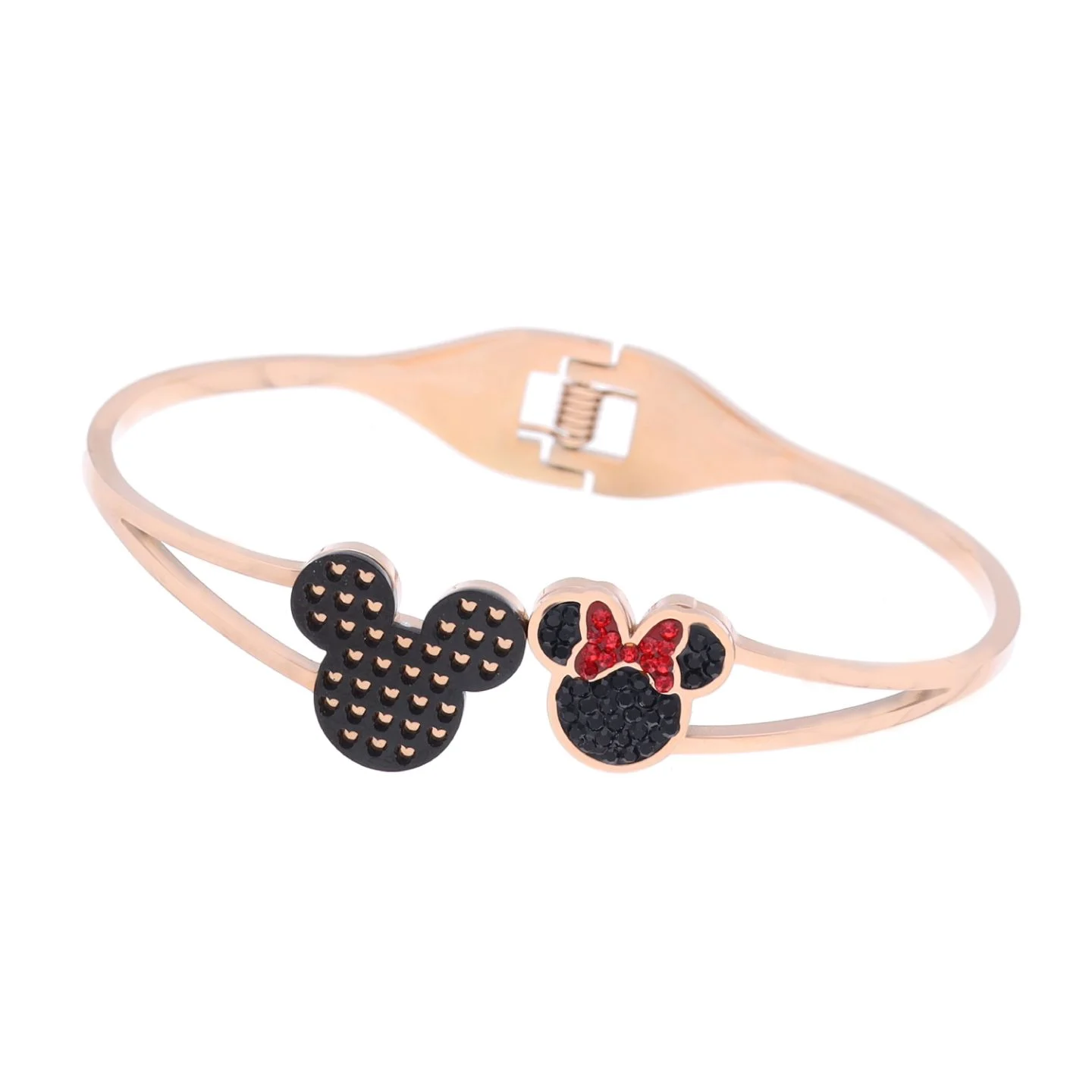 Mickey Heart Gold Bracelet - Image 4