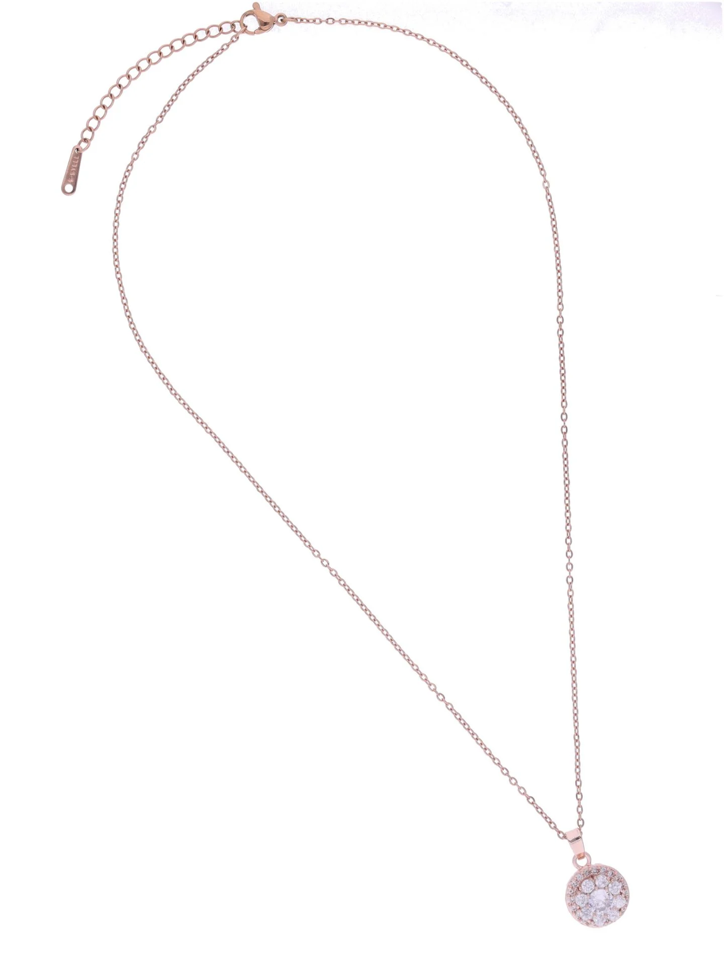 Rose Gold Floral Pendant Necklace - Image 5