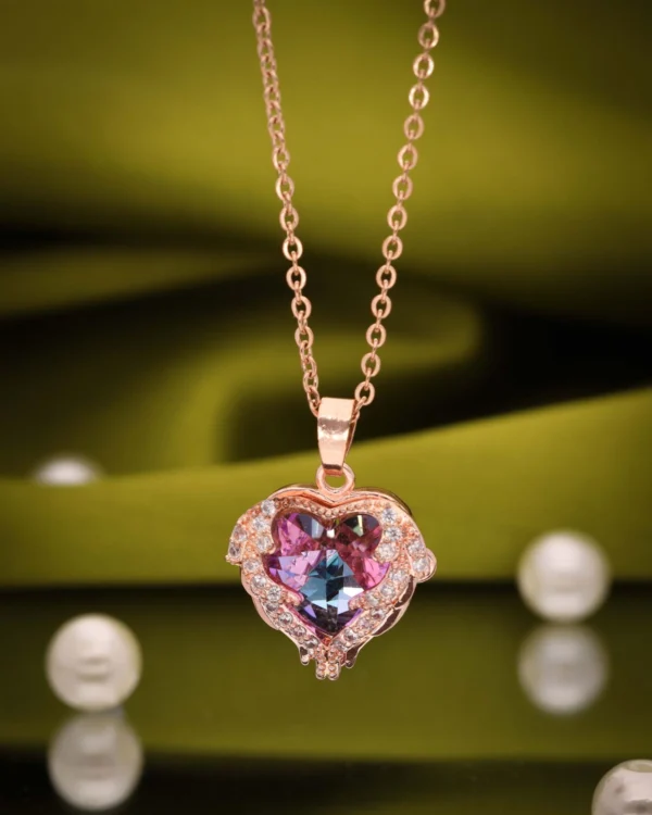 Rose Gold Heart Pendant