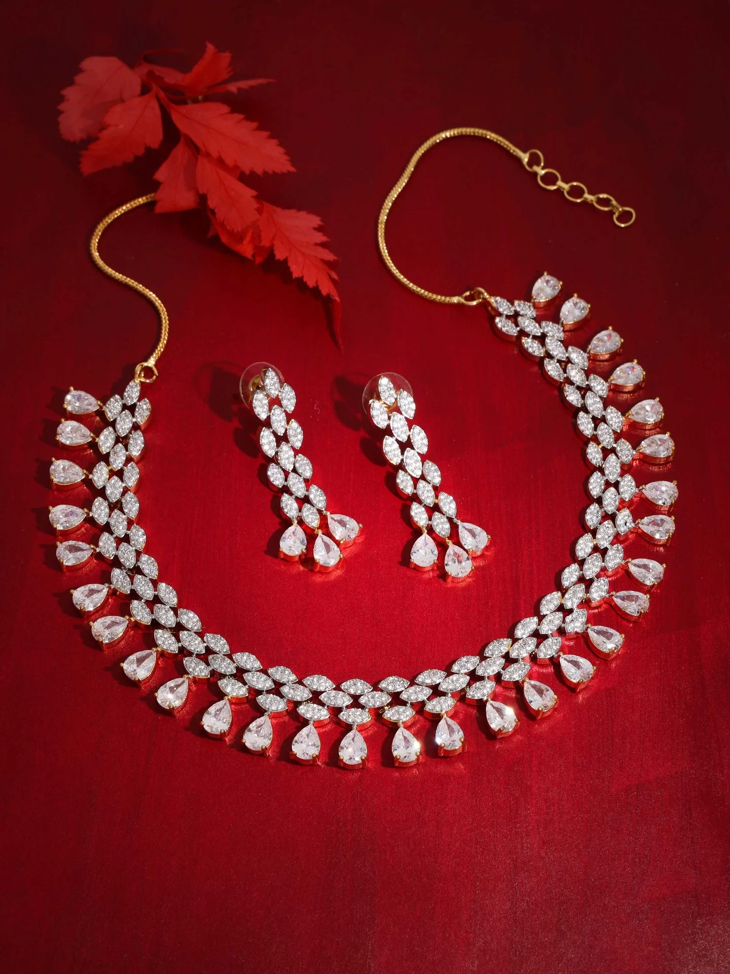 Radiant Diamond Necklace Set - Image 2