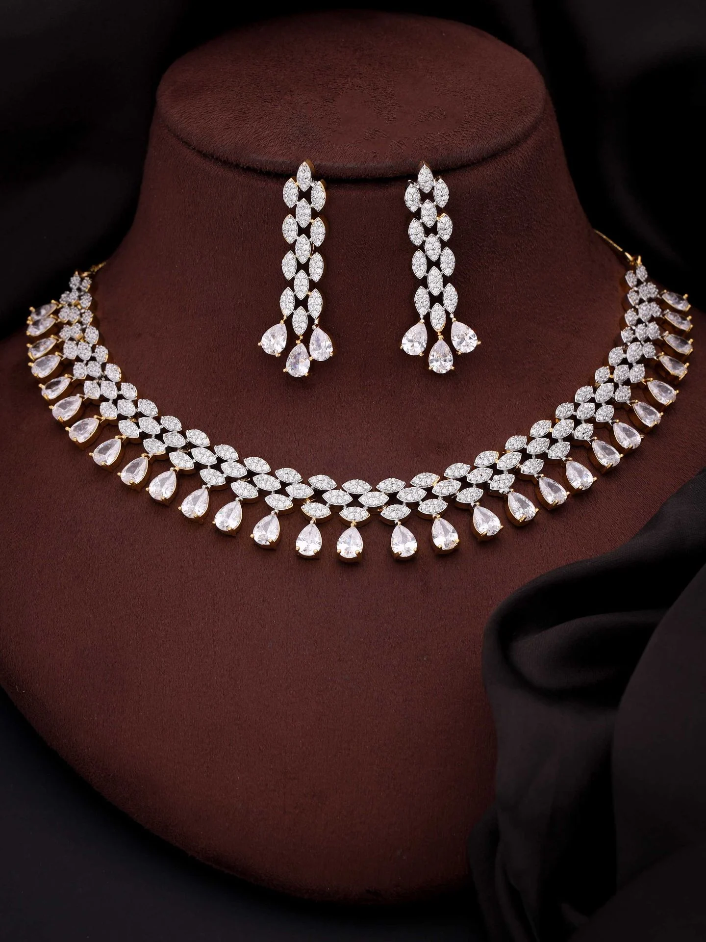 Radiant Diamond Necklace Set