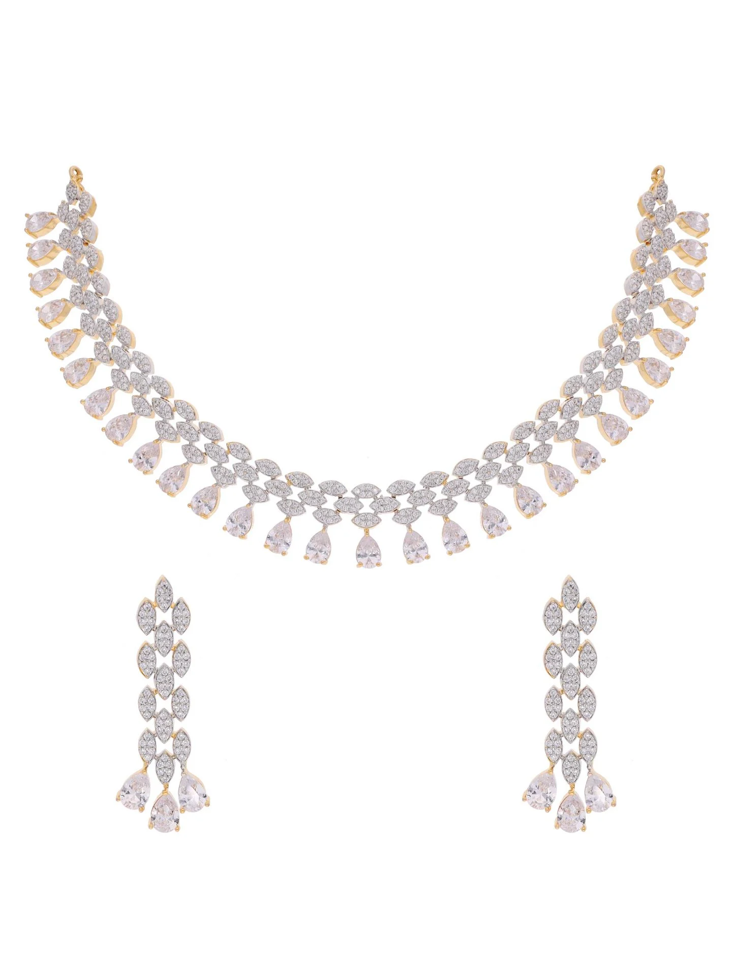 Radiant Diamond Necklace Set - Image 4