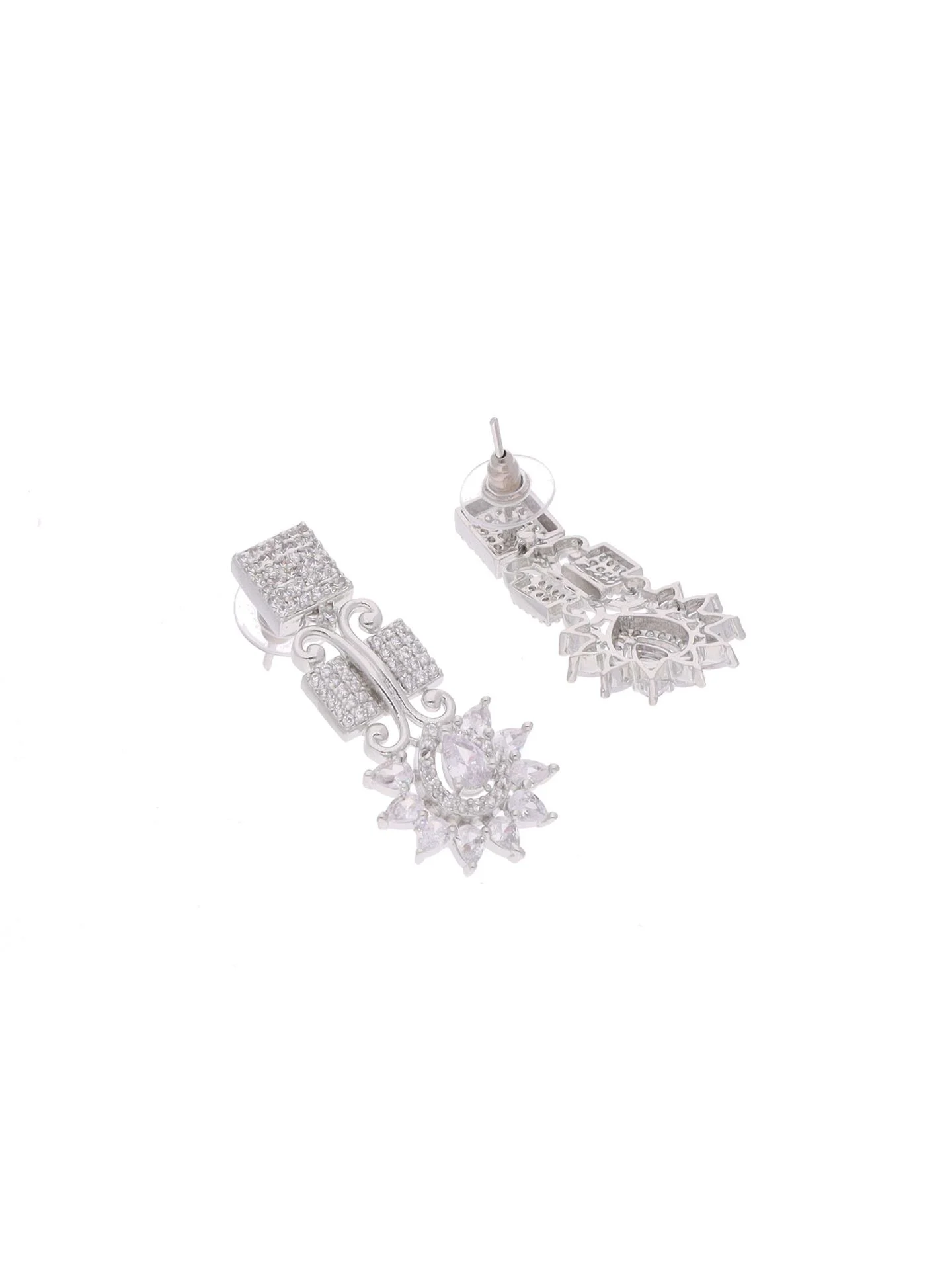 Silver Starburst Necklace Set - Image 5