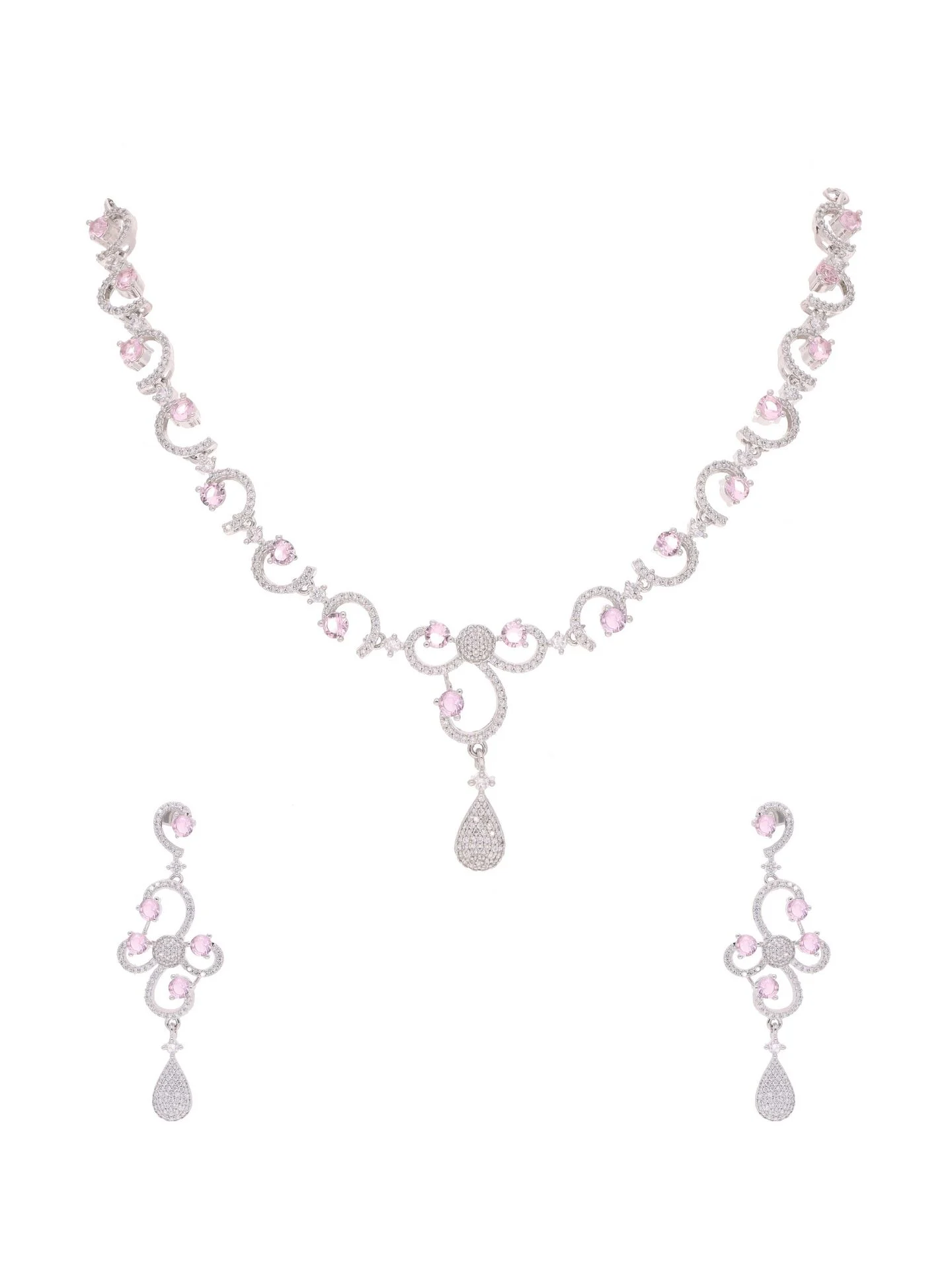 Emerald Charm Circle Necklace Set - Image 4