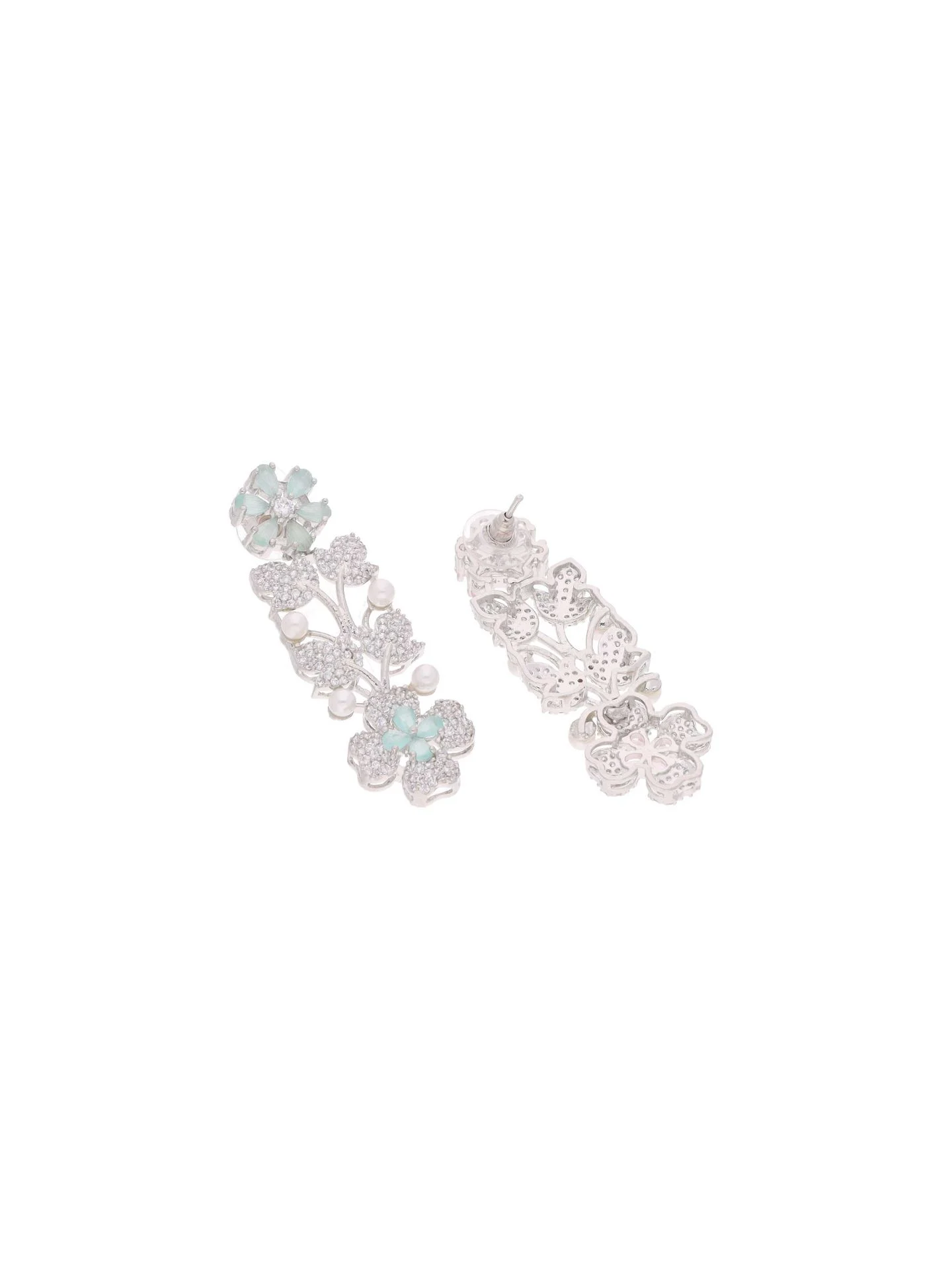 Elegant White Floral Necklace Set - Image 5